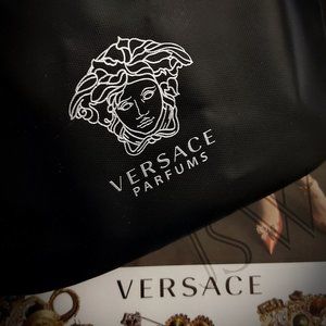 NWOT Versace Unisex Black Travel Pouch Fanny Pack Medusa